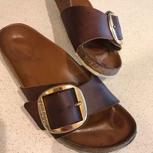 Birkenstock Madrid big buckle slide sandal